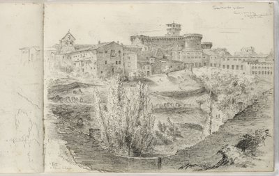 The Rocca Nuova (or Torre Maschio, Volterra) by Thomas Cole